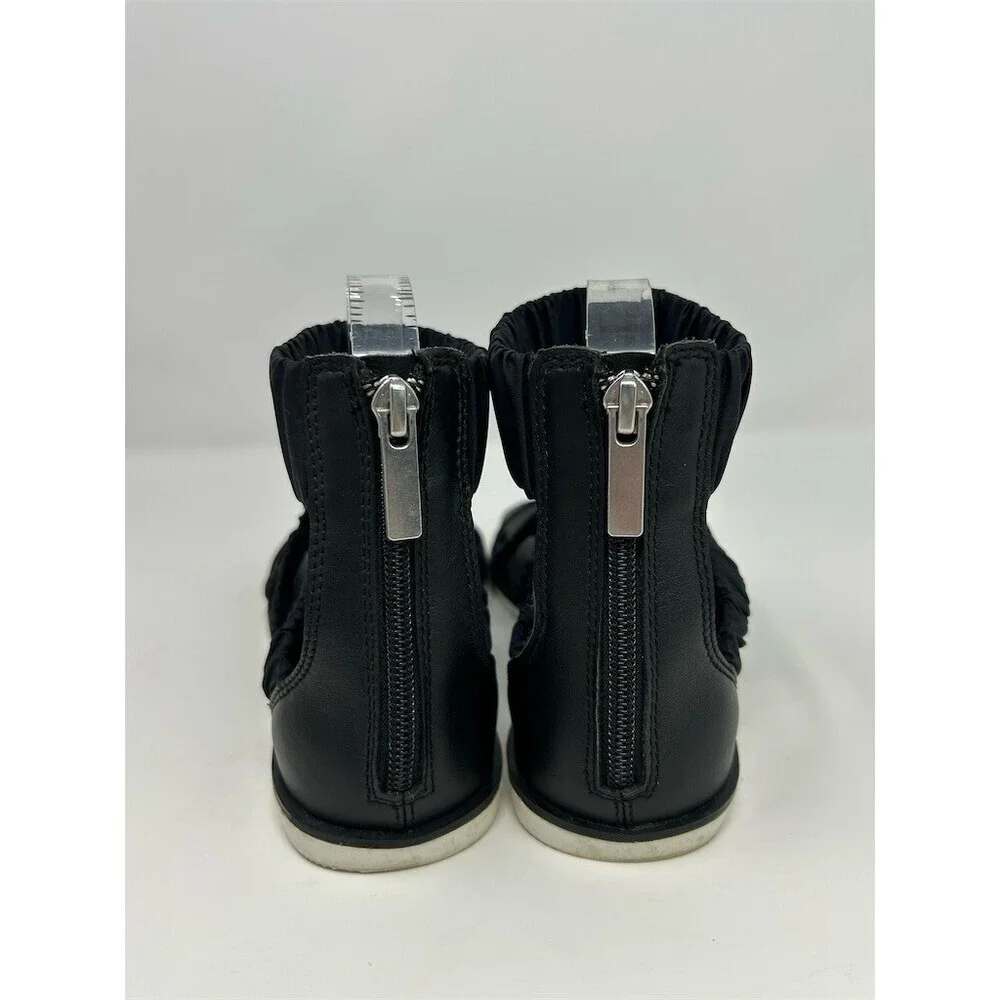 Sorel Ella II Sandals Womens Black Ruched Strappy Open Toe Ankle Strap Size 7